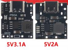 Type-C USB 5V 2A Boost Converter Step-Up Power Module Lithium Battery Charging Protection Board LED Display USB For DIY Charger