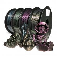 3D Printer Filament Glitter PLA 1KG Sublimation Filament Magic Shiny Plastic Material 1.75mm 3D Rainbow Filamento