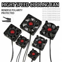 Motor Fan 25/30/35/40/45/50mm 10000-28000RPM 5V-8.4V High-speed Cooling Fan For 1/10 RC Car ESC Motor Heat Dissipation Universal Parts