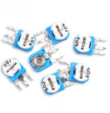 RM063 Vertical Blue White Adjustable Resistor 101/102/202/502/103/203/104 10K 100R1M