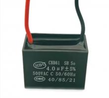 CBB61 fan start capacitor 1.2/1.5/1.8/2/2.2/2.5/3/4/5UF ceiling fan hood 450V