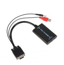 VGA to HDMI female converter with USB and audio VGA to HDMI video converter