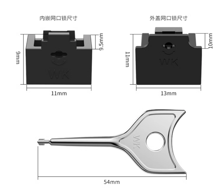 RJ45 network port lock network port lock network port blocker network ...