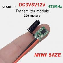 433MHZ mini wireless remote control power-on transmitter module RF radio frequency lithium battery remote switch 3V12V24V