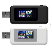 10 in 1 DC USB Tester Current 4-30V Voltage Meter Timing Ammeter Digital Monitor Cut off Power Indicator Bank Charger